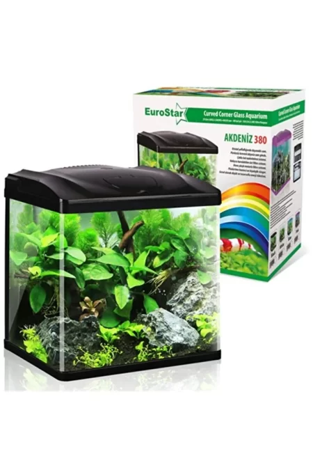 EurostarAkdeniz 380 Siyah Akvaryum 4W Led 38x26x40,5 cm