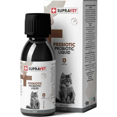 Supravet 100 ml Kedi Bağışıklık Güçlendirici Sıvı Probiyotik + Prebiyotik Takviyesi