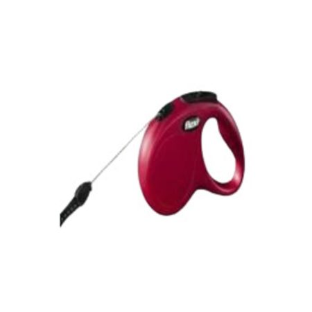 Classic Ipli Medium Kırmızı Otomatik Köpek Gezdirme Tasması 5 m