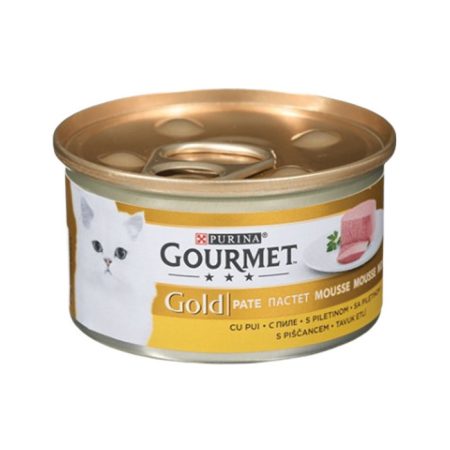 Gourmet Gold Kıyılmış Tavuk Etli Yetişkin Kedi Konserve Maması 85 Gr
