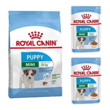Royal Canin Mini Puppy Yavru Köpek Maması 2 Kg + Mini Puppy Yaş Maması 2 Adet