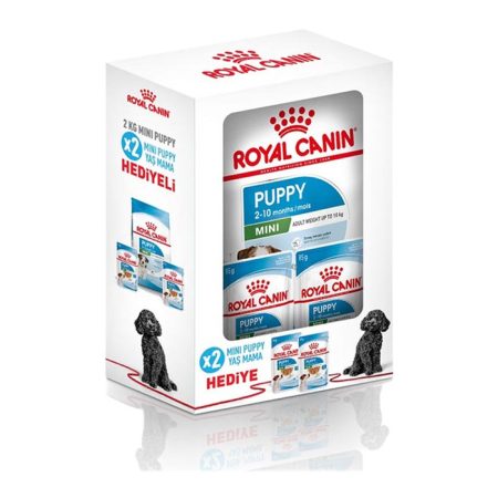 Royal Canin Box Mini Puppy Yavru Köpek Maması 2 Kg + 2 Adet Mini Puppy Yaş Mama Hediyeli