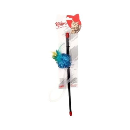 Natura Parlak Pon Pon Olta Kedi Oyuncağı (30 cm)