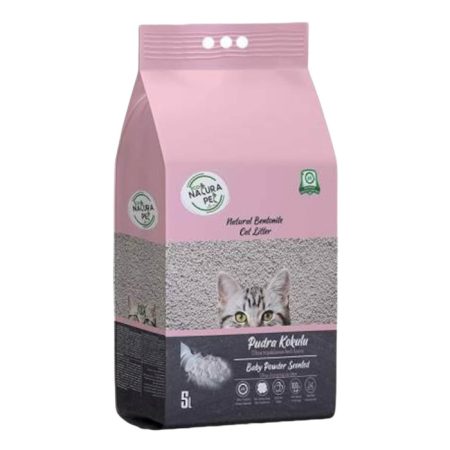 ECO NATURA PET BABY POWDER SCENTED KALIN BENTONITE CAT LITTER 5LT