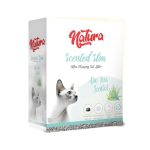 Natura Aktif Karbonlu Aloe Vera Özlü Topaklanan Bentonit Kedi Kumu 10 lt