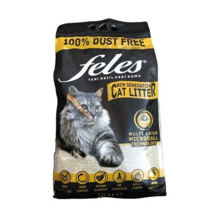 Aktif Karbonlu Topaklanan Kedi Kumu 10 Lt