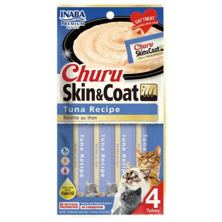 Churu Skin Coat Cilt Ve Tüy Sağlığı Ton Balıklı Ödül Maması 4x14 Gr