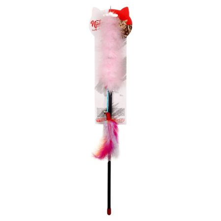 Peluş Tüylü Kedi Olta Oyuncak Ptc-025