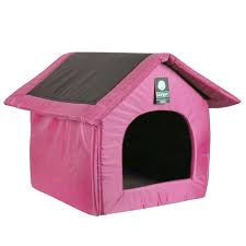 Çatılı Ev Pet Yatağı Mavi